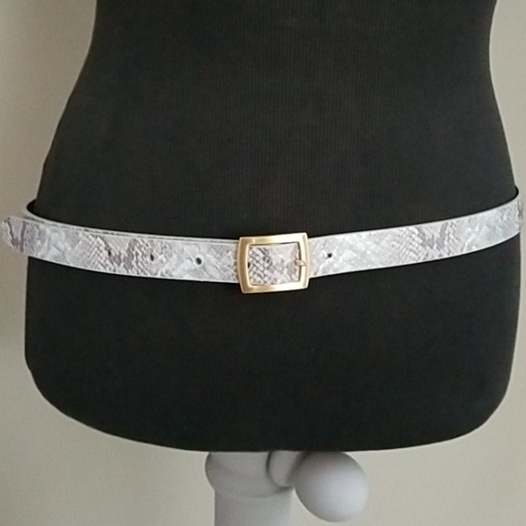 snakeskin print belt - Picture 2 of 7